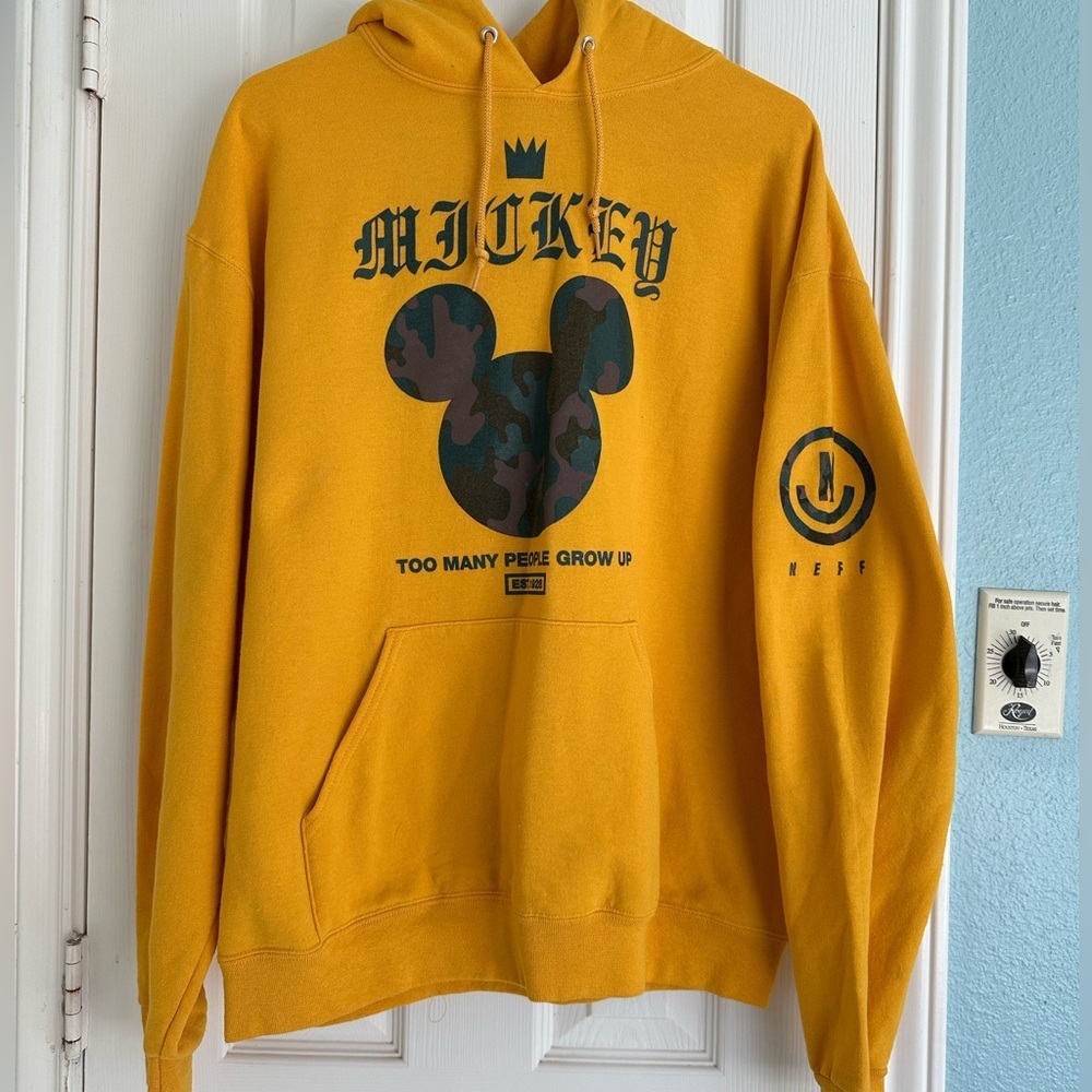Crowned Mickey Camo Logo Disney Collection by Neff Hoodie L